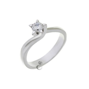 Δαχτυλιδι Μονοπετρο με Διαμαντι 0,33 Ct , F , VS 